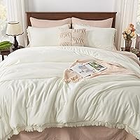 Vista 10 de Andency Juego de edredón tamaño individual, color naranja quemado, juego de edredón de 2 piezas con borlas bohemias terracota para niños, niñas