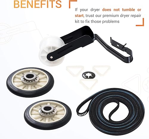 Miniatura 4 de Canamax 4392065 - Pieza de repuesto para kit de reparación de secadora, compatible con secadora Whirlpool y Kenmore, sustituye a AP3131942,