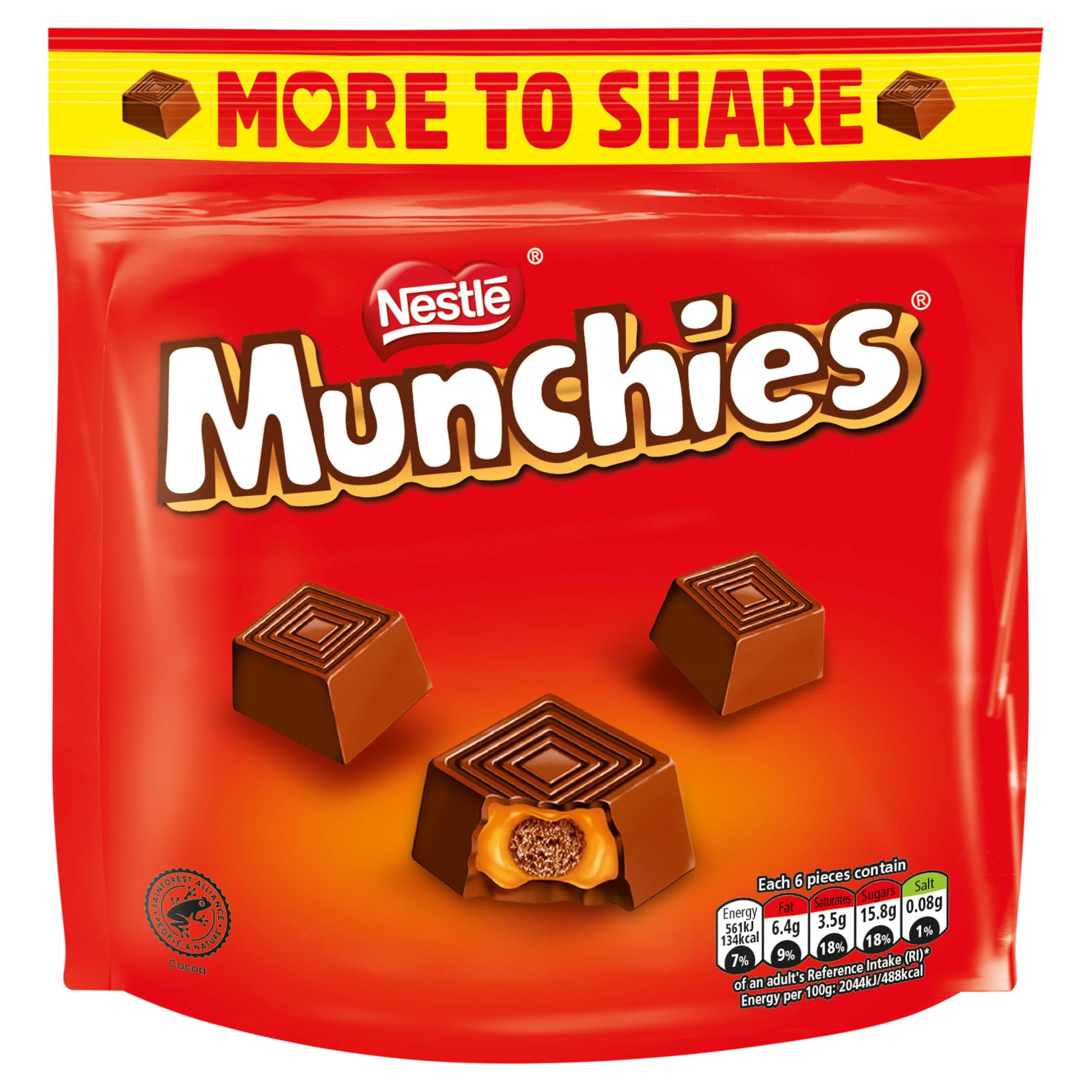 MUNCHIES® Milk Chocolate & Caramel Sharing Bag 194g