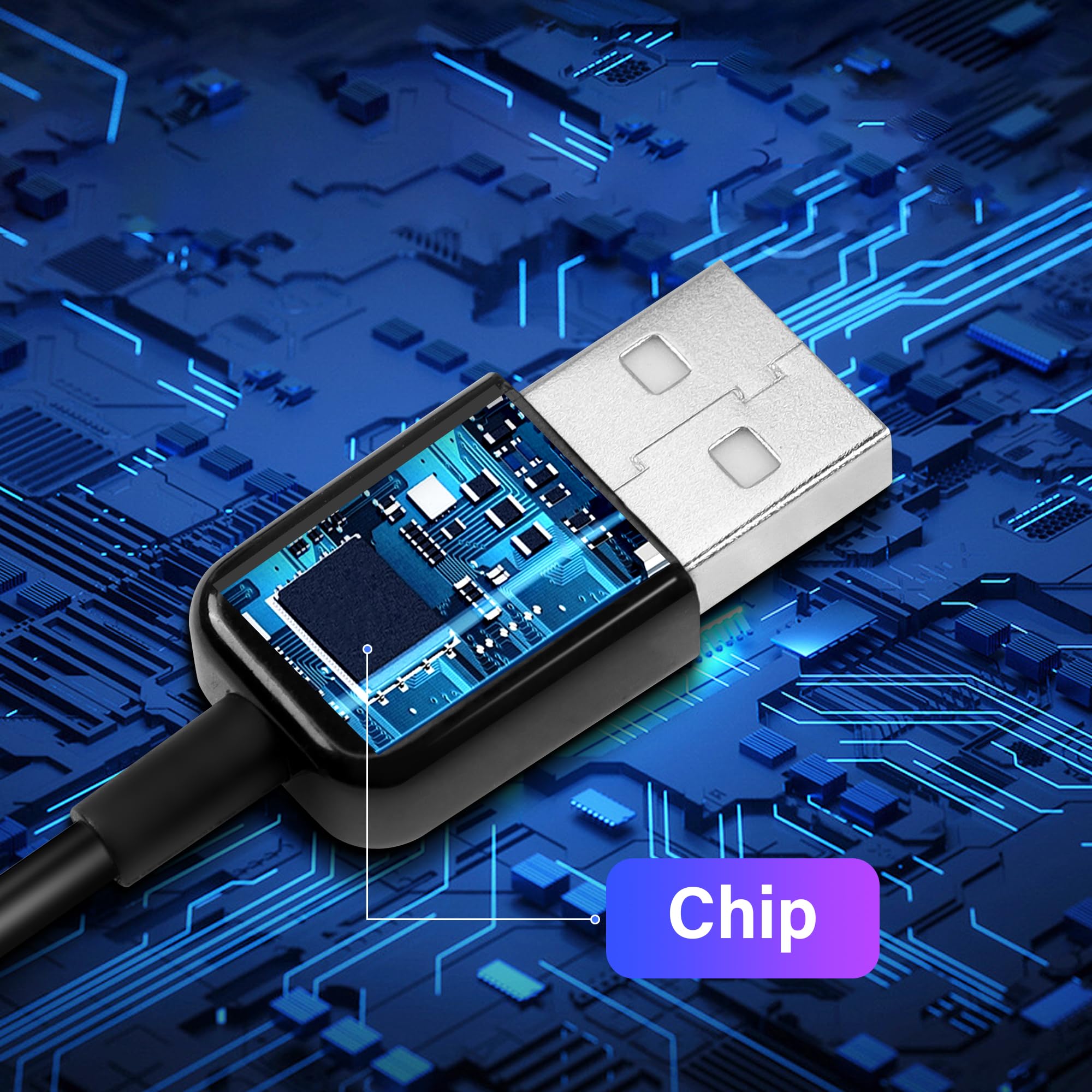 Splitter USB 2.0 BASESAILOR 1 A 2 Porte – Cavo Y Da 0,3m In Nylon, Adattatore Doppio USB-A Per Laptop, Auto, PS5 E Xbox