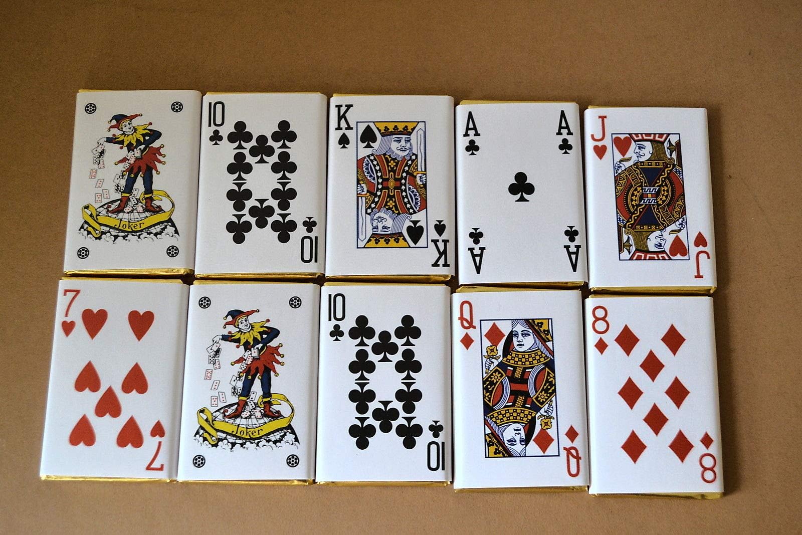 Chocolate Playing Cards x10 Pieces