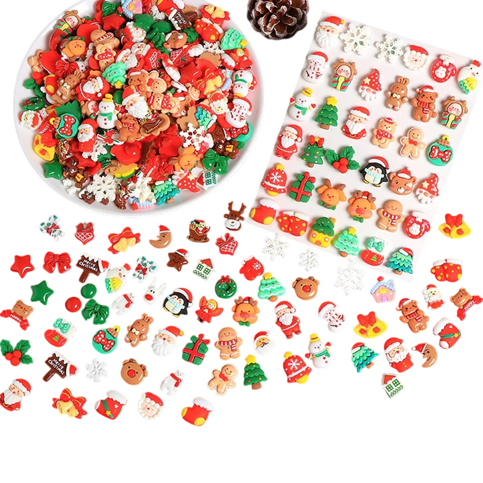 Miniature Toys, 50PCS Miniature Kitchen Set with Random Miniature Decorative Items, Small Toys for Kids, Mini Brands for Dollhouse, DIY Craft Miniature House Decor, Christmas Gifts for Friends-image-25
