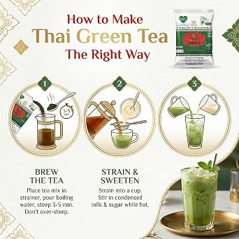 Chatramue (Number One) Green Tea Mix Extra Green Formula (bolder Tea and No Vanilla Flavor), 180g/6.35 Oz (Pack of 1)
