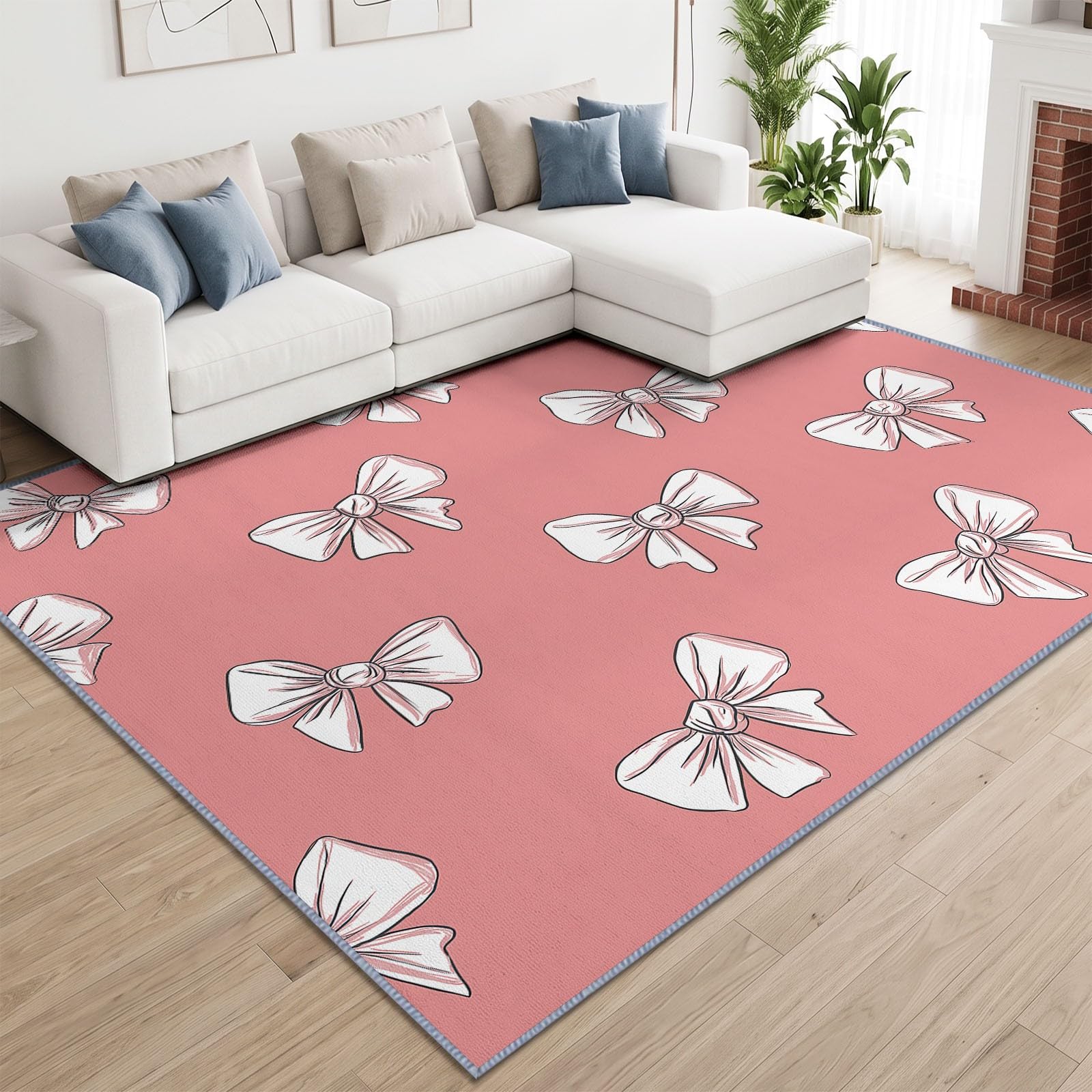 Zmywalny dywan do salonu, 120 x 170 cm, kreskówkowy antypoślizgowy dywan z niskim runem, minimalistyczny duży dywan do sypialni, kuchni, jadalni, pokoju dziecięcego, przedpokoju, przedpokoju