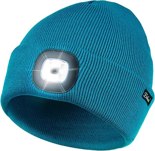 Miniatura 54 de Etsfmoa Gorro unisex con la luz, regalos para hombres, papá, padre, gorras recargables por USB