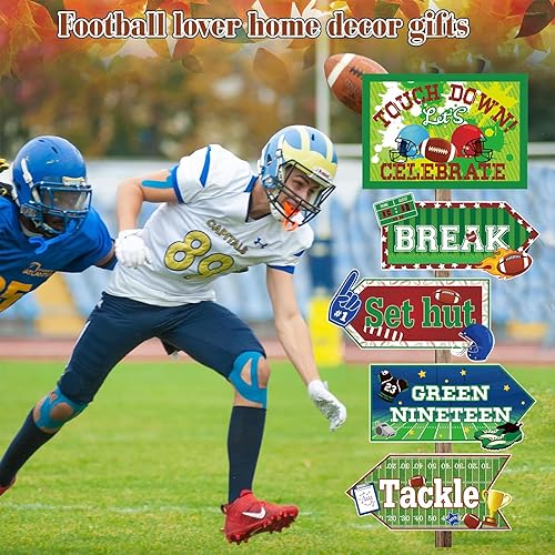 Miniatura 5 de 20 piezas de carteles de fiesta con temática de fútbol americano para decoración de fiestas infantiles