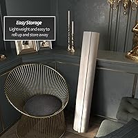 Vista 3 de Red Lantern Pantalla de onda de bambú corta de 4 pies - Blanco