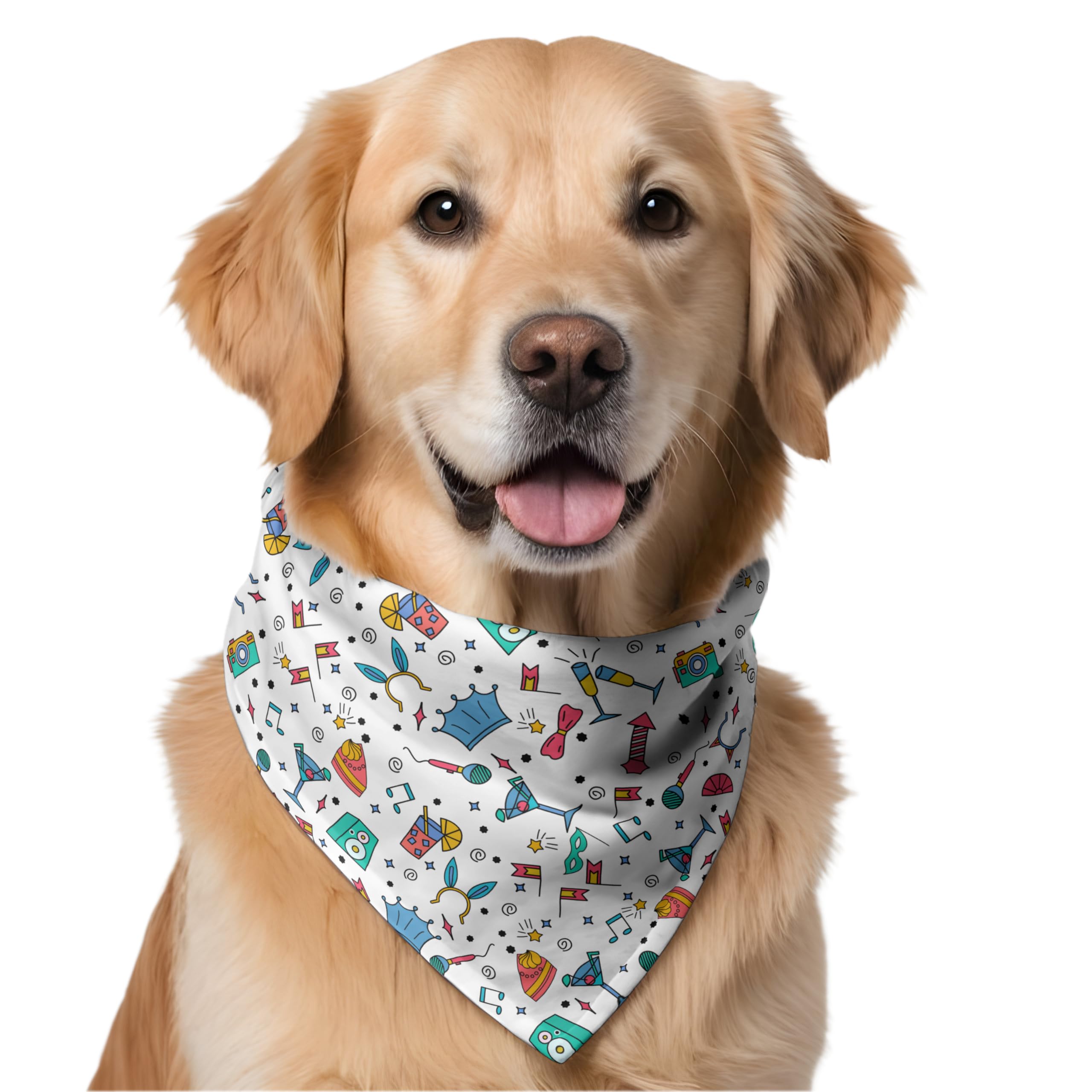 W Brings Birthday Special Dog Bandana/Scarf This Stunning Gorgeous Design Dog Bandana Scarf is Perfect Styling Accessory for Dogs Large, Medium & Small. 1 Size Fits All. (B09V7YPNX9) Amazon Price History, Amazon Price Tracker