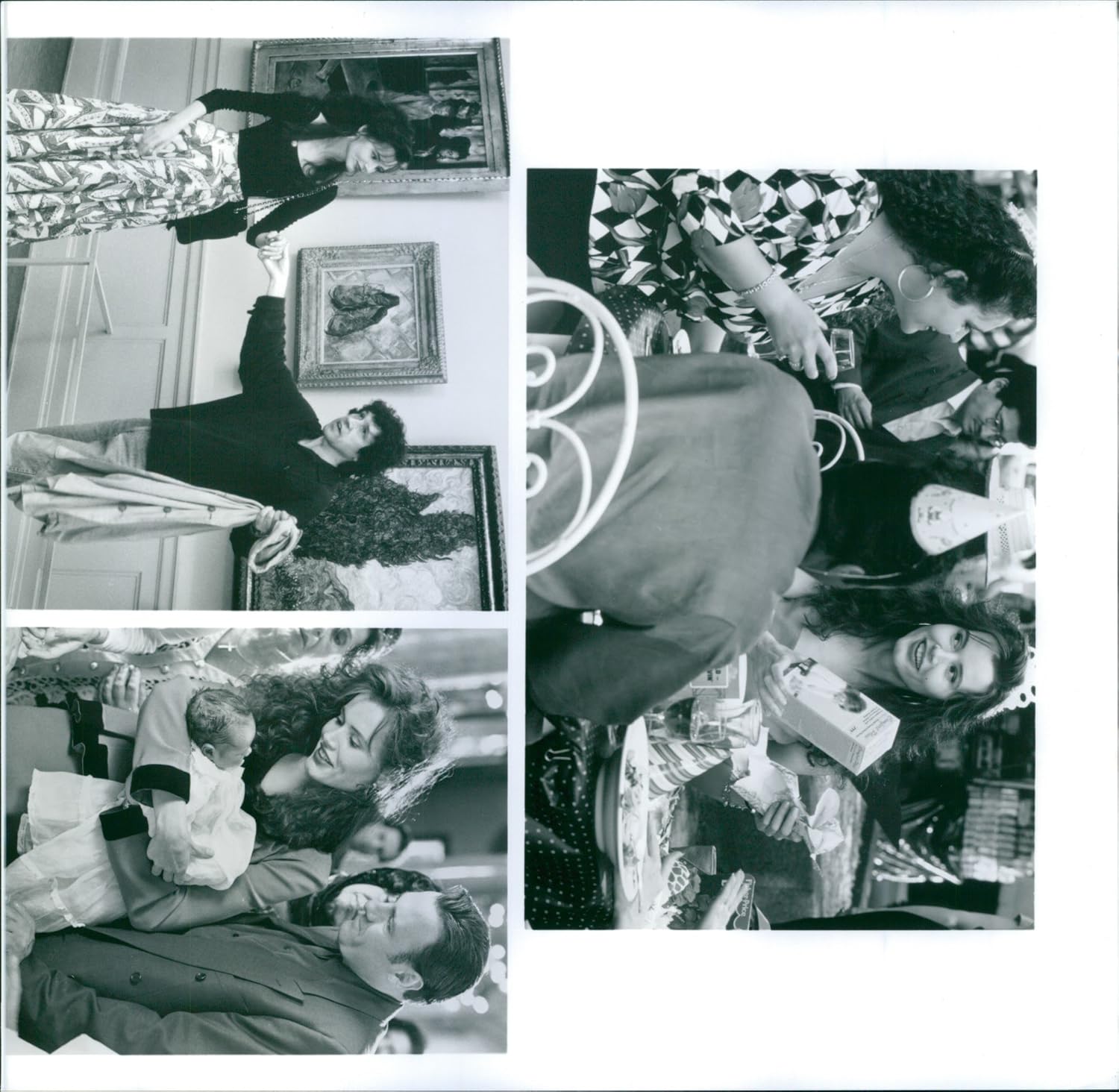 Vintage photo of A scenes from the film Angie casting by