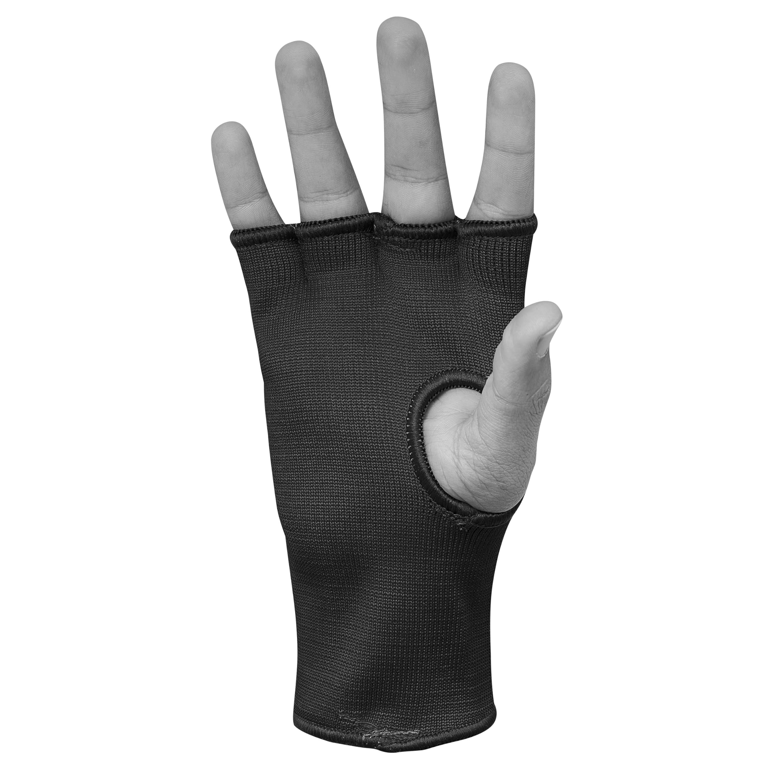adidas Mitaines sous Gants de Boxe Noir/Blanc XL
