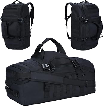 3-in-1 Tactical Gym Duffel Backpack, Travel Sports Bag for Overnight