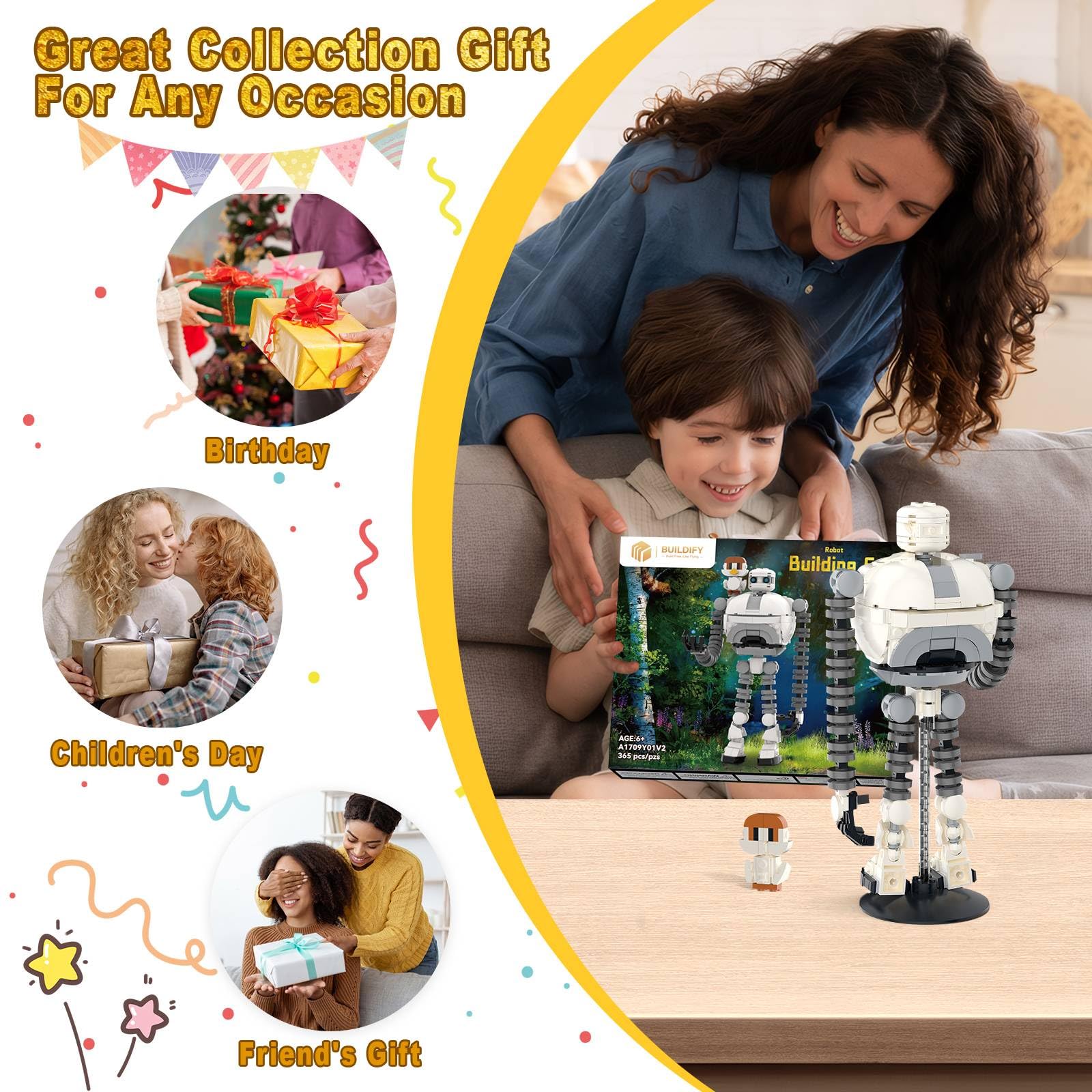 BUILDIFY Wildarness Robot Roz & Brightbill Building Set for Boys 8