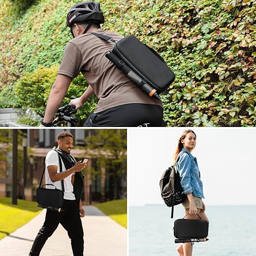 Miniatura 7 de AMAZEAR Estuche de transporte para accesorios DJI Osmo 360, bolsa de viaje portátil de nailon Osmo360 para cámara de acción con correa para el