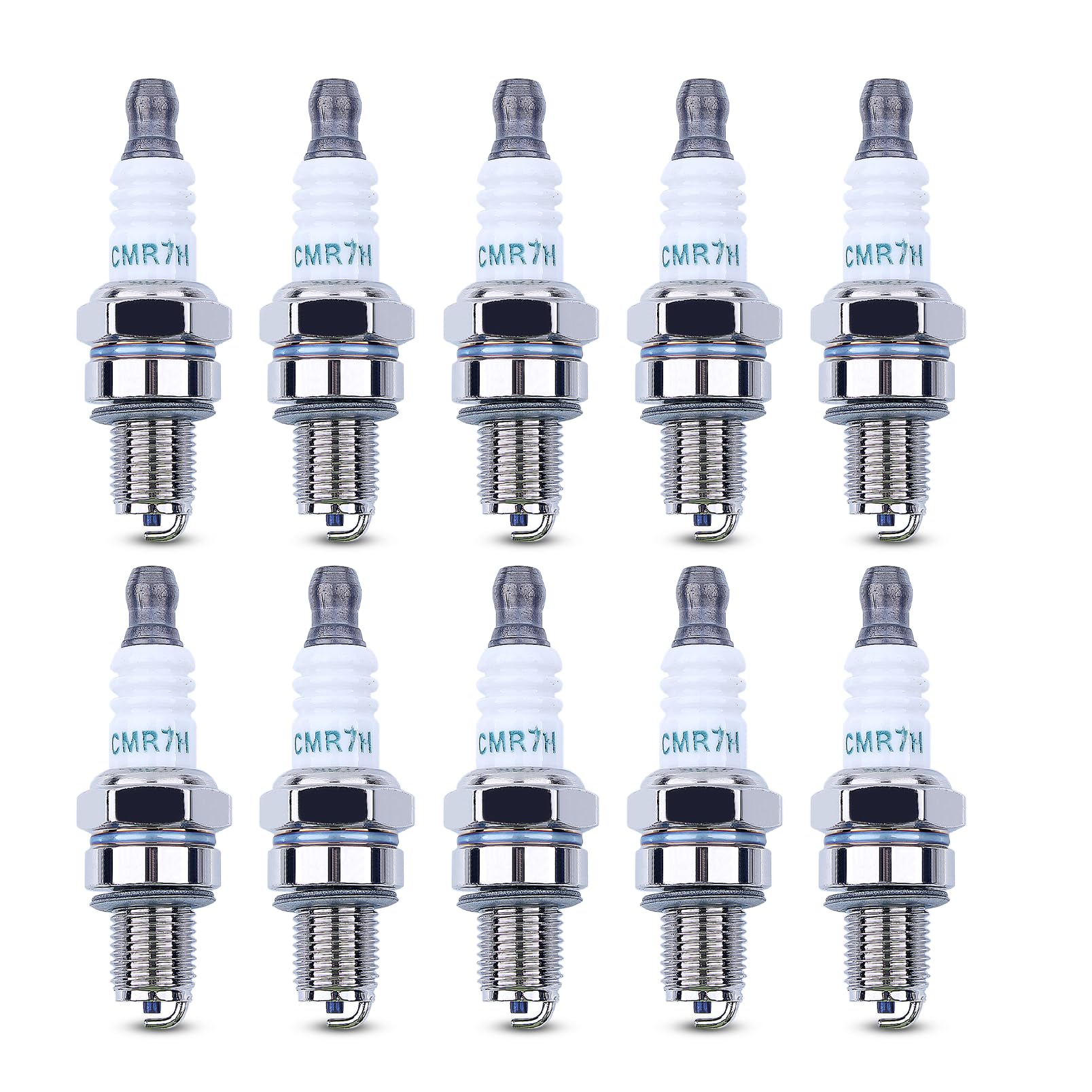 Haishine CMR7H Spark Plugs for Champion RZ7C NGK CMR7H for Husqvarna 506615101 544260901 Fits Husqvarna Stihl Lawnmowers Chainsaws Blowers Trimmers (Pack of 10)