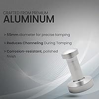 Vista 3 de Rattleware Manipulador de café expreso de aluminio de 2.165 in – Herramienta de manipulación de café premium con agarre ergonómico – Manipulación