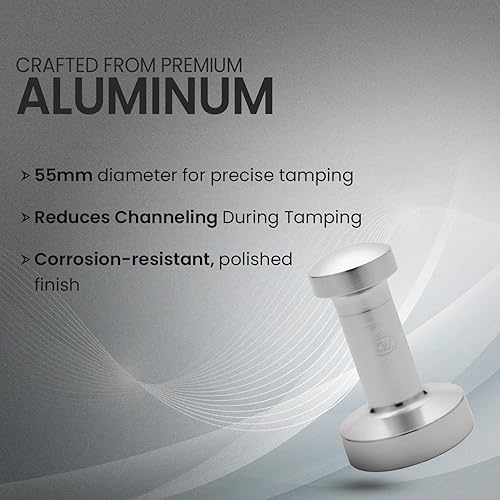 Miniatura 3 de Rattleware Manipulador de café expreso de aluminio de 2.165 in Herramienta de manipulación de café premium con agarre ergonómico Manipulación de