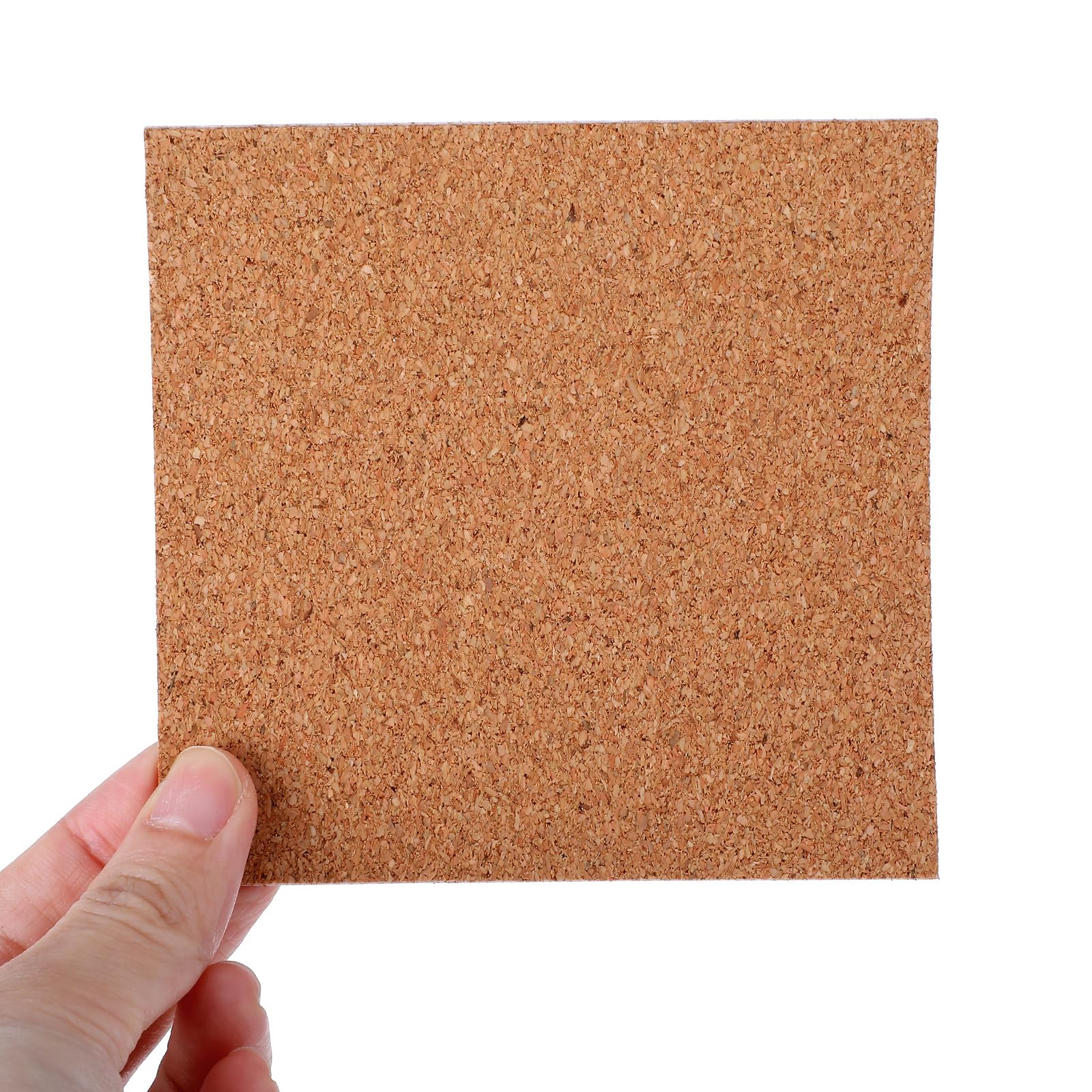 16 Piezas Placa de Corcho Autoadhesiva 1 mm Grosor Rectangular para Posavasos Decoración Mesa Pared DIY