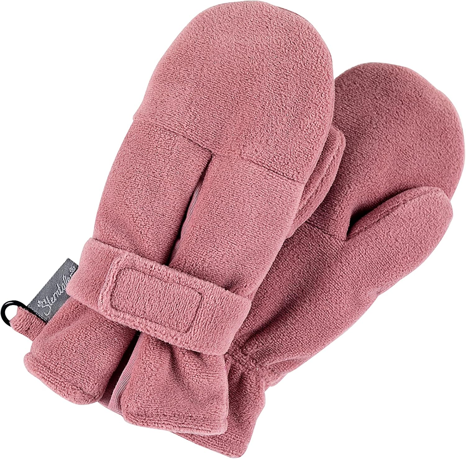 Sterntaler Baby Unisex Baby Mittens - Baby Mittens Winter, Baby Gloves - Micro Fleece with Velcro - Pink, 2, PINK, 2, pink, 2