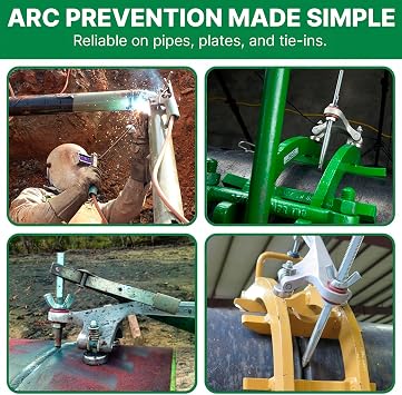 Sawyer Mfg Company Welding Grasshopper - Ergonomic Welding Ground Clamp for Pipes & Plates, Lightweight Welding Tools Accessory, Heavy-Duty Grip for Precise Applications Essential Welding Equipment