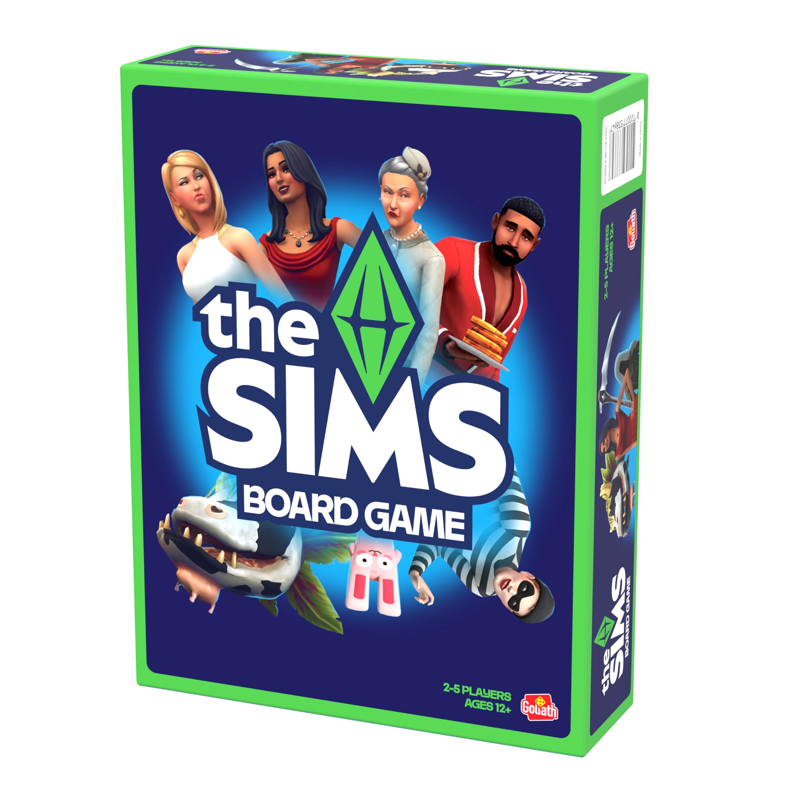 Goliath Games Prezentuje: The Sims - Gra Planszowa | Zarządzaj Twoimi Potrzebami i Realizuj Swoje Aspiracje! | Na podstawie popularnej serii gier | Gry planszowe dla dorosłych | Dla 2-5 graczy w wieku