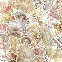 Vista 3 de allydrew Calcomanías decorativas para álbumes de recortes, Washi, manualidades para papelería, diario, fabricación de tarjetas (60 piezas)