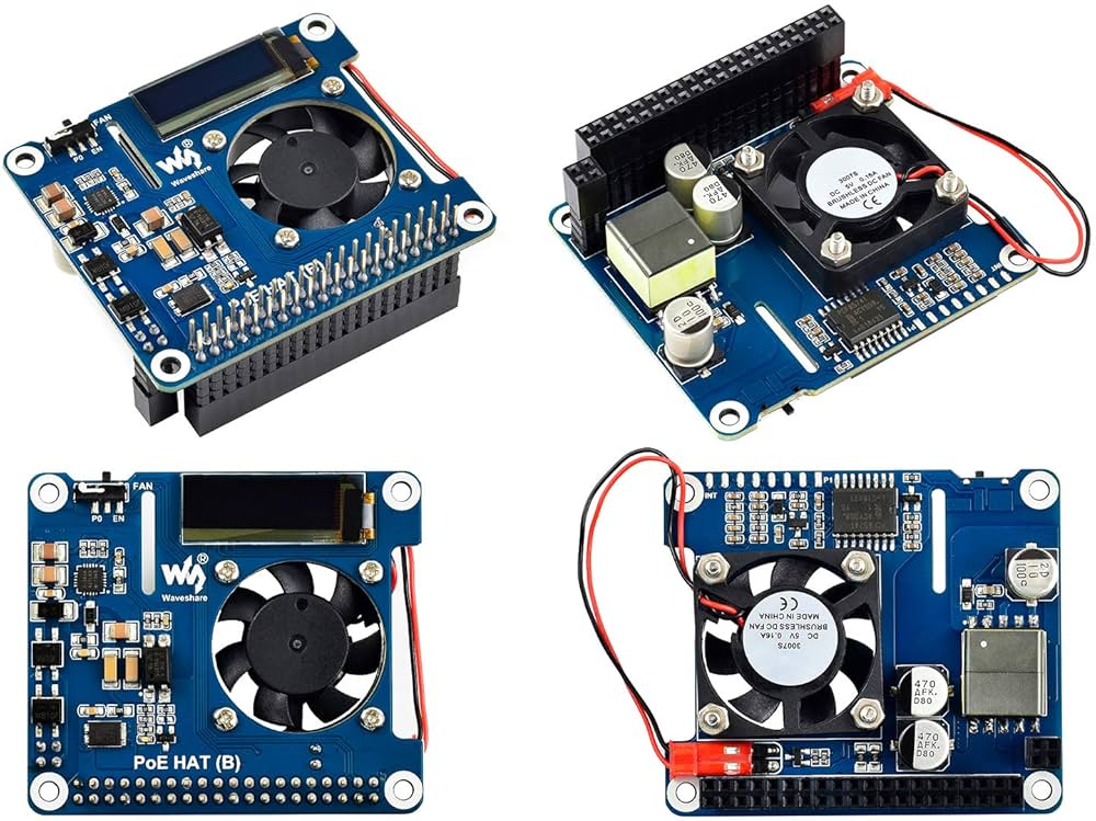 Raspberry Pi 4B 2GB 3個セット PoE付き Raspberry Pi 4B - 2GB