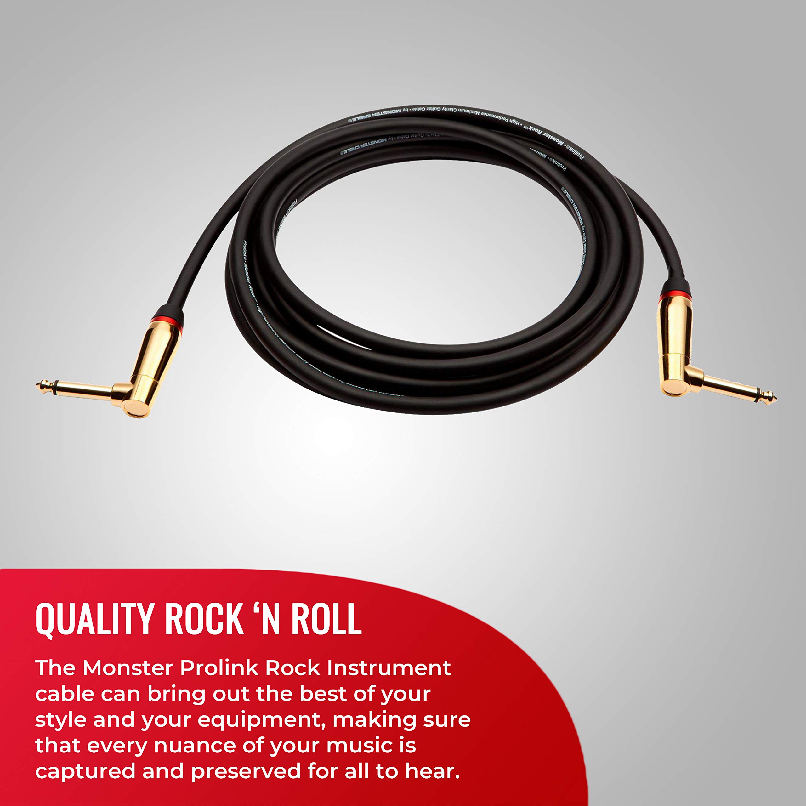 Monster Cable Cable de instrumento (MROCK2-0.75DAWW-U)