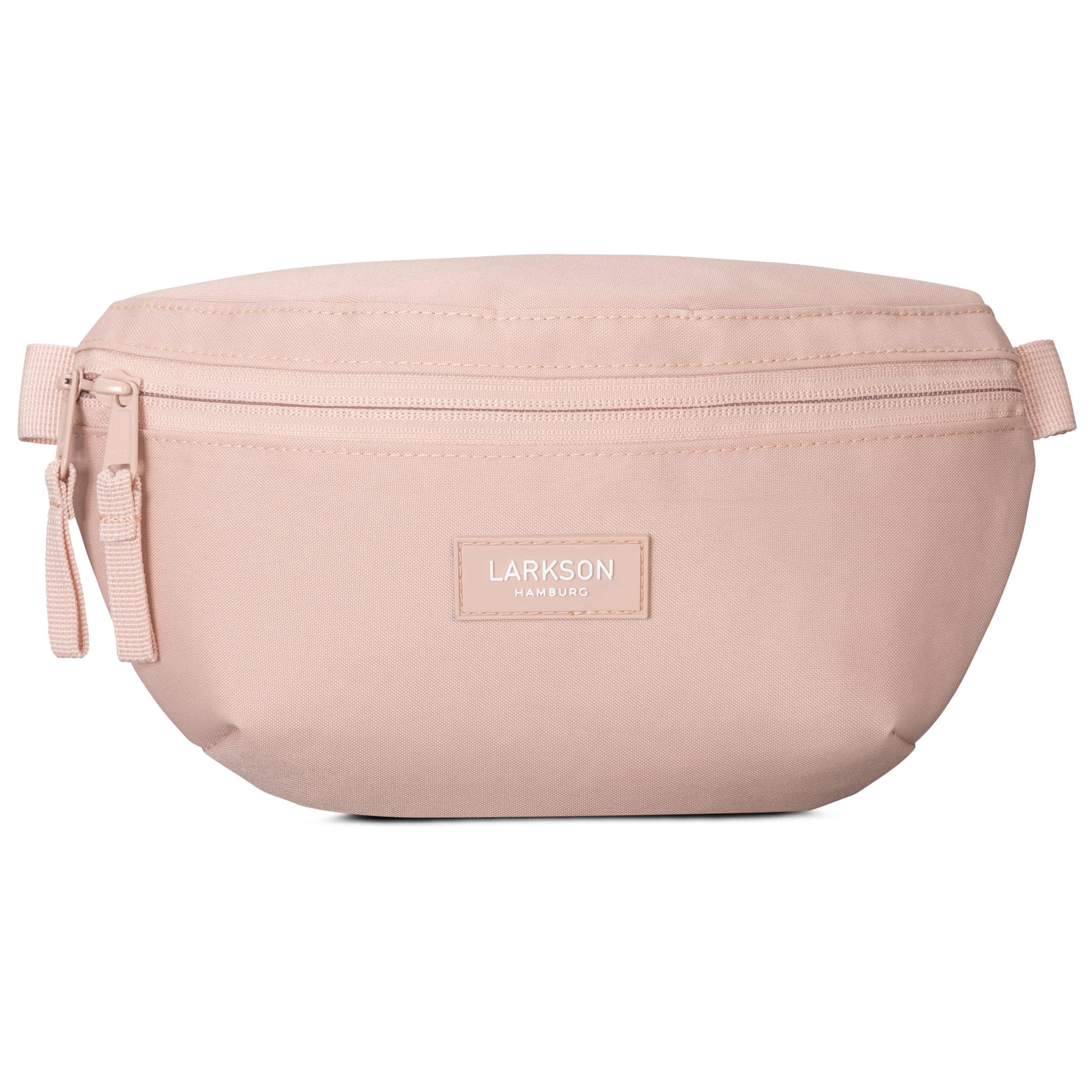 LARKSON Torba nerka damska i męska - Finn - saszetka biodrowa do uprawiania sportu na świeżym powietrzu w mieście - stylowa torba na pasek na festiwal - Crossbody Bag z paskiem - wodoodporna, rose