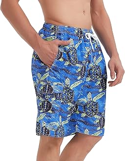 SrnedeMen Trunk Style Swim Trunks