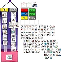 Vista 19 de Programa visual para niños – 133 tarjetas de plástico duraderas con imágenes y monedas con lazo suave Tabla de rutina diaria y recompensas por