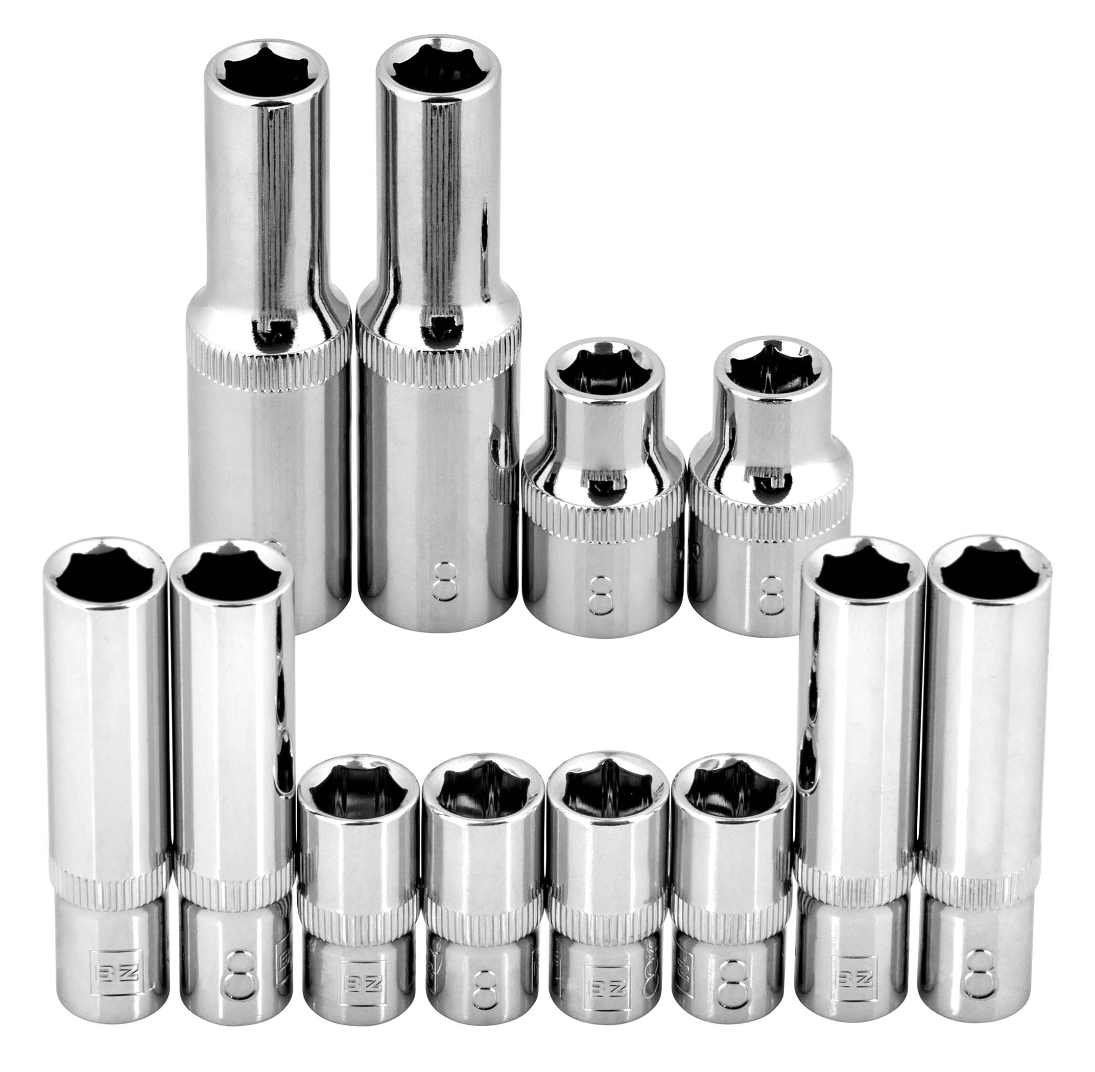Car Guy Tools 8mm Socket 12 Pack (Multi Type)
