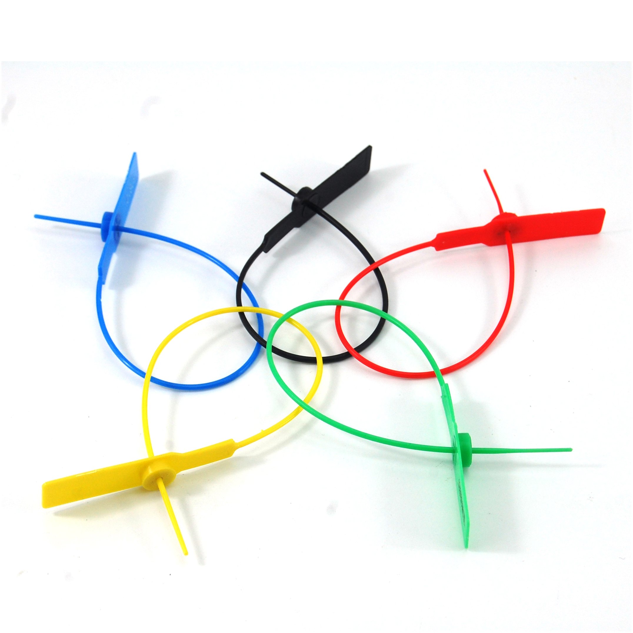 WUBAO(R) Lot de 100 Joints de sécurité numérotés en Plastique Anti-Traction, Rouge