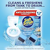 Vista 4 de Soft Scrub DuoCubes Limpiador de inodoro en tanque, 2 unidades, aguas de zafiro (paquete de 7)