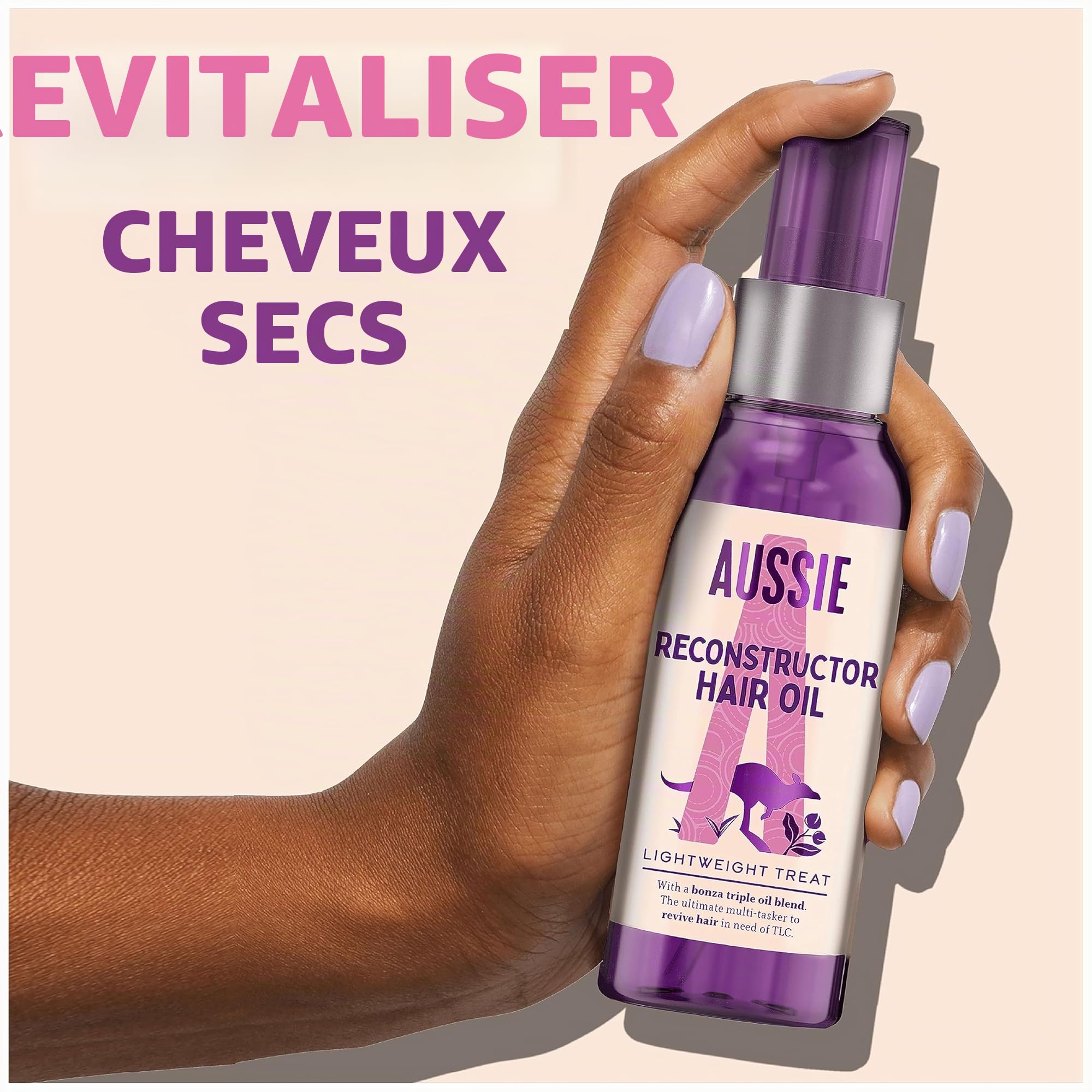 Aussie 3 Minute Miracle Hair Oil - Huile réparatrice pour cheveux, 100 ml