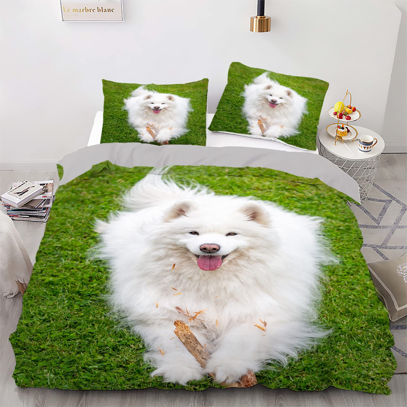 Housse de couette 140x200 fille verte avec fermeture éclair literie