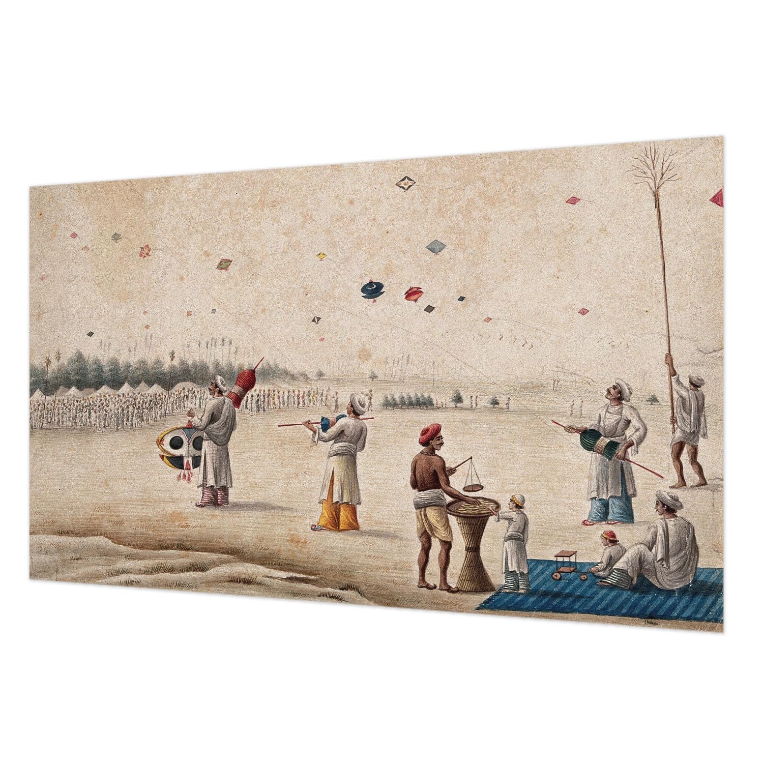 Tapisserie intissée impression de haute qualité motif cerfs-volants