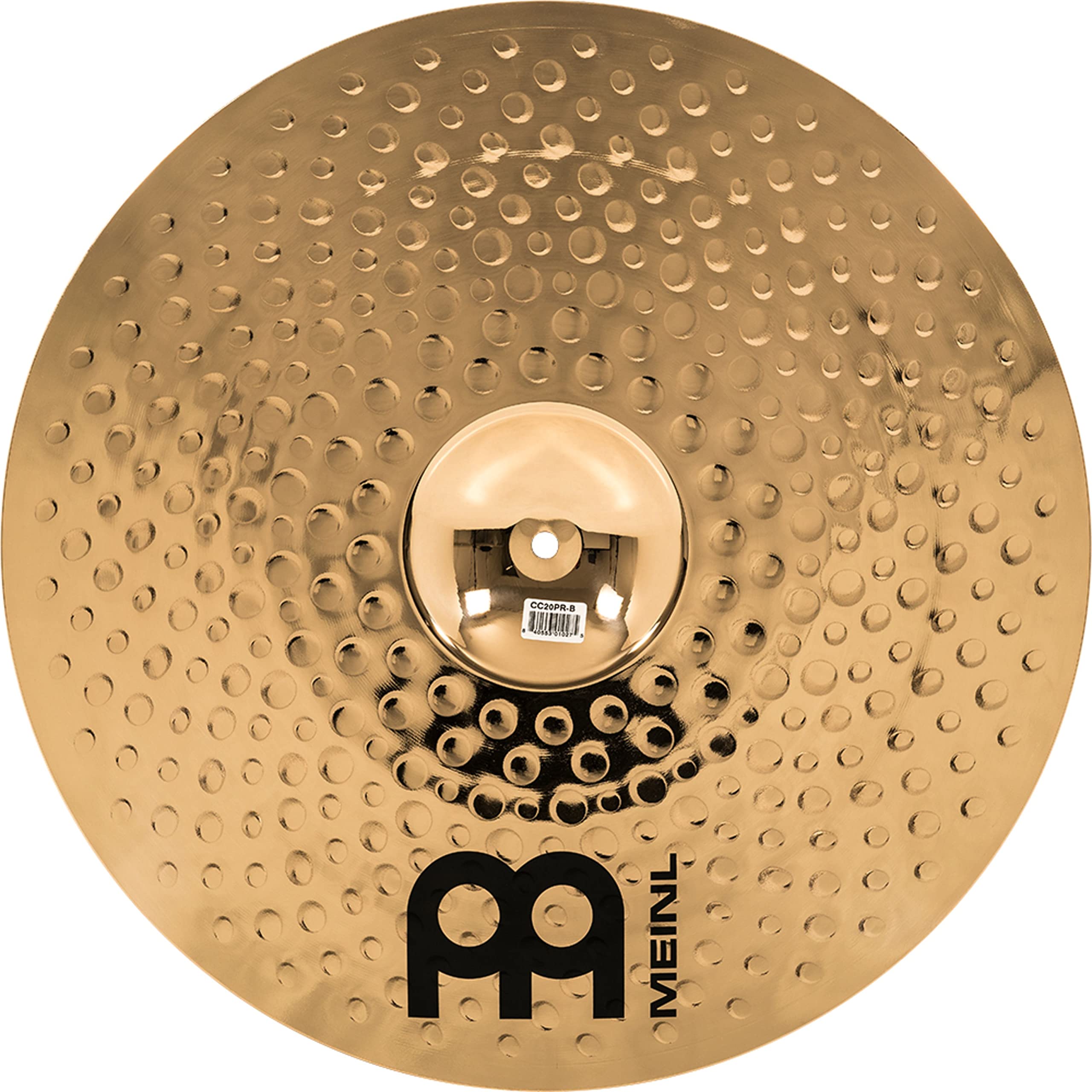 Meinl Cymbals Classics Custom Brilliant Piatto Powerful Ride 20 pollici (50,80cm) per Batteria - Bronzo B12, Finitura Brillante, Prodotto in Germania (CC20PR-B)