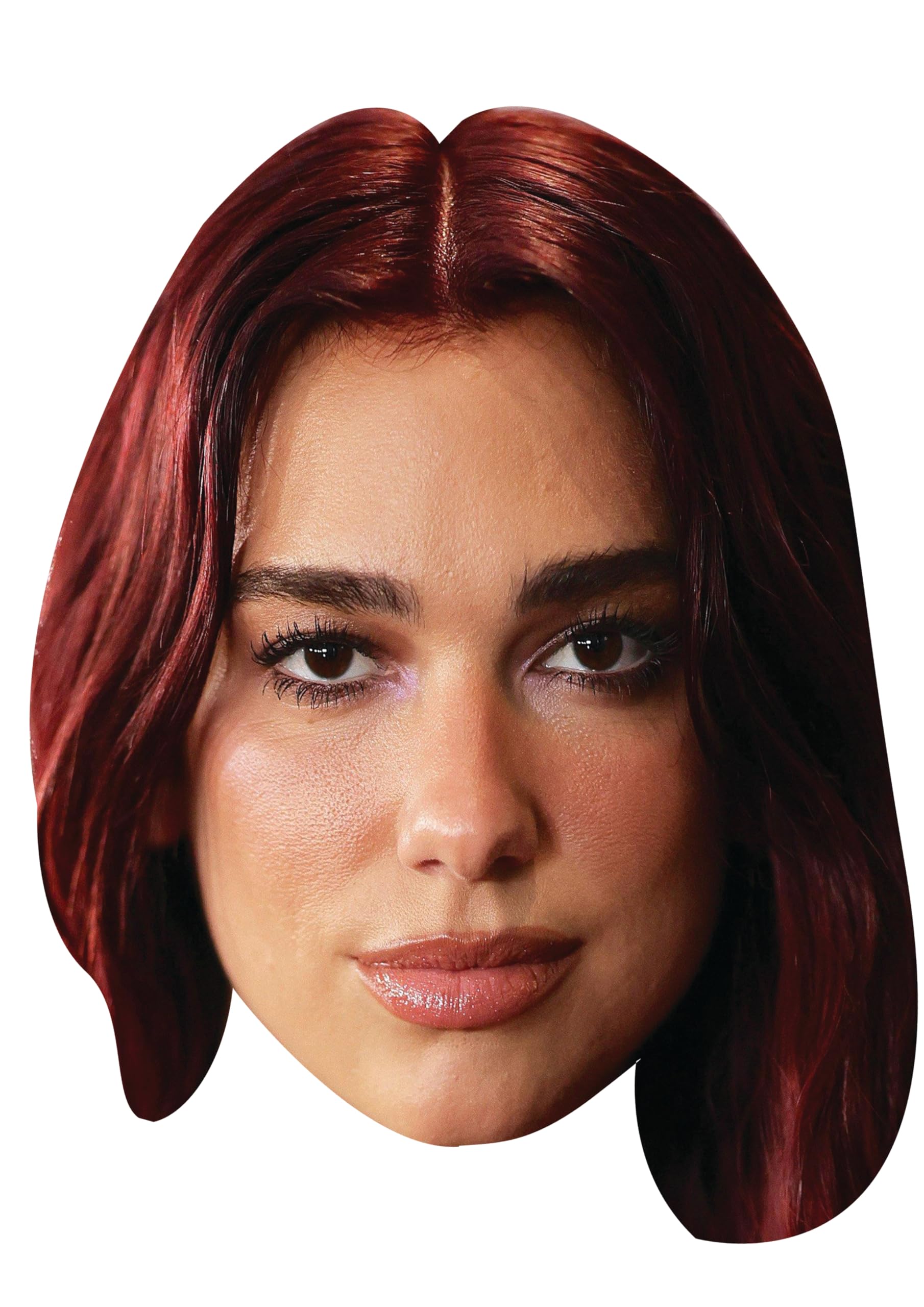 FoxyPrinting Dua Lipa Celebrity Face Mask – Fancy Dress Mask for Parties & Events, Ready to Wear
