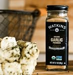 Watkins Gourmet Organic Pot à épices, poudre d'ail, non-OGM, casher, 90 g