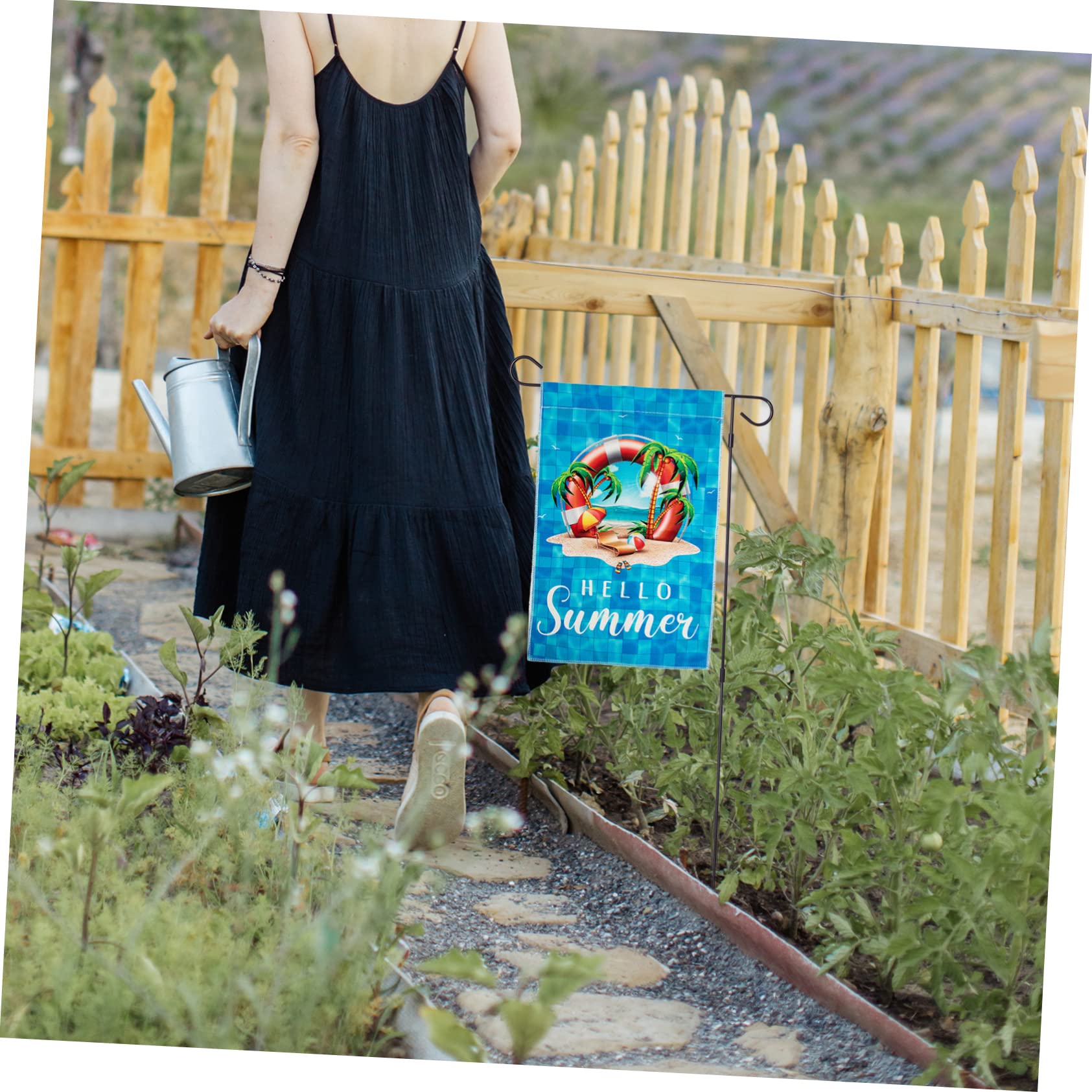 Yardwe 5St Sommerdeko Fahnen terassendeko outdoordeko Gartenflagge Outdoor-Dekoration dekorative Flagge Zeichen im Freien Poolflaggenverzierung Stranddekorationsflagge Polyestertuch