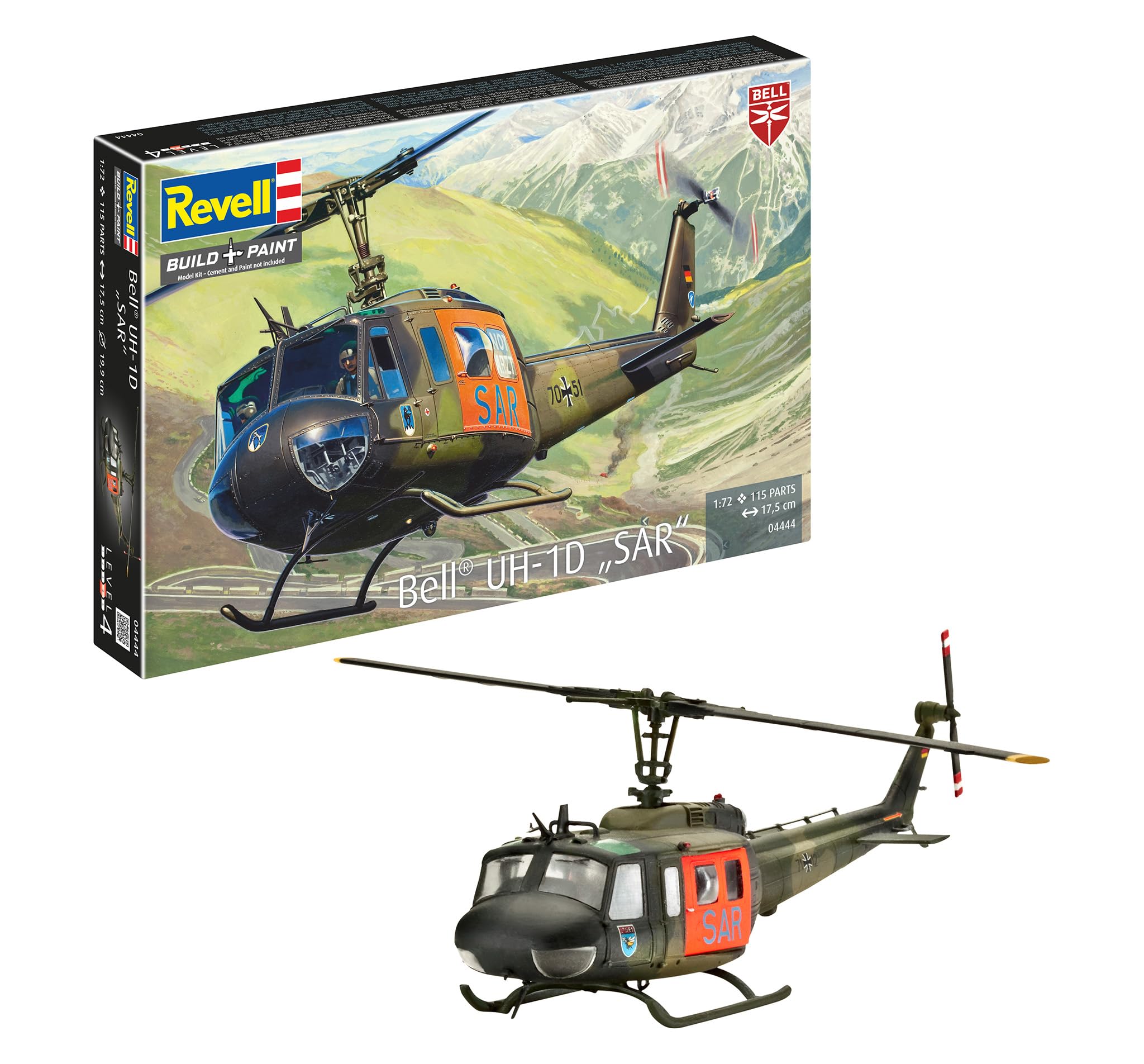 Amazon | ドイツレベル 1/72 UH-1D SAR 04444 プラモデル | プラモデル
