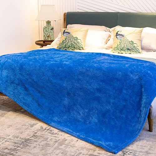 Miniatura 2 de Manta de forro polar, acogedora, suave y ligera, cálida de felpa, color verde, para otoño, sofá, cama, campamento, viajes, picnic, al aire libre,