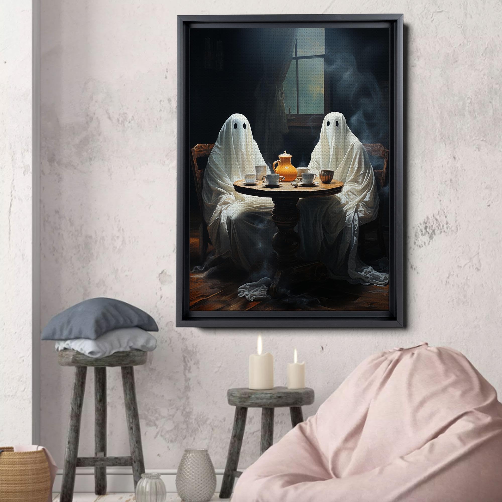 Amazon.com: Ghost Drinking Tea, Vintage Poster, Art Poster Print