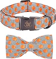 Vista 29 de Collar para perro Elegant Little Tail con moño, estampado de pepinillos, collar de moño lindo para perros pequeños