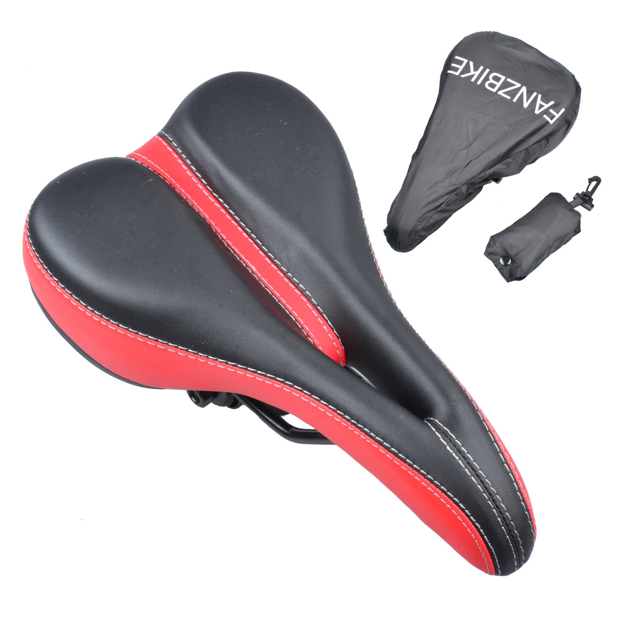 Cushion Gel Bicycle Bike Seat for Men - Comfortable Bike Saddle - Comfort for Road Racing,Mountain Bike,Touring,Commuting,Triathlon,Indoor Cycling