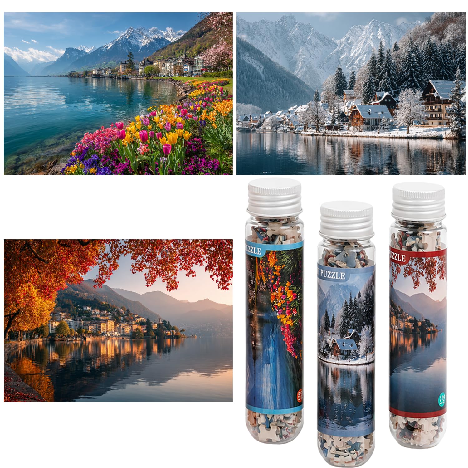 Luneko Small Jigsaw Puzzles for Adults Challenging Puzzle Small Puzzles