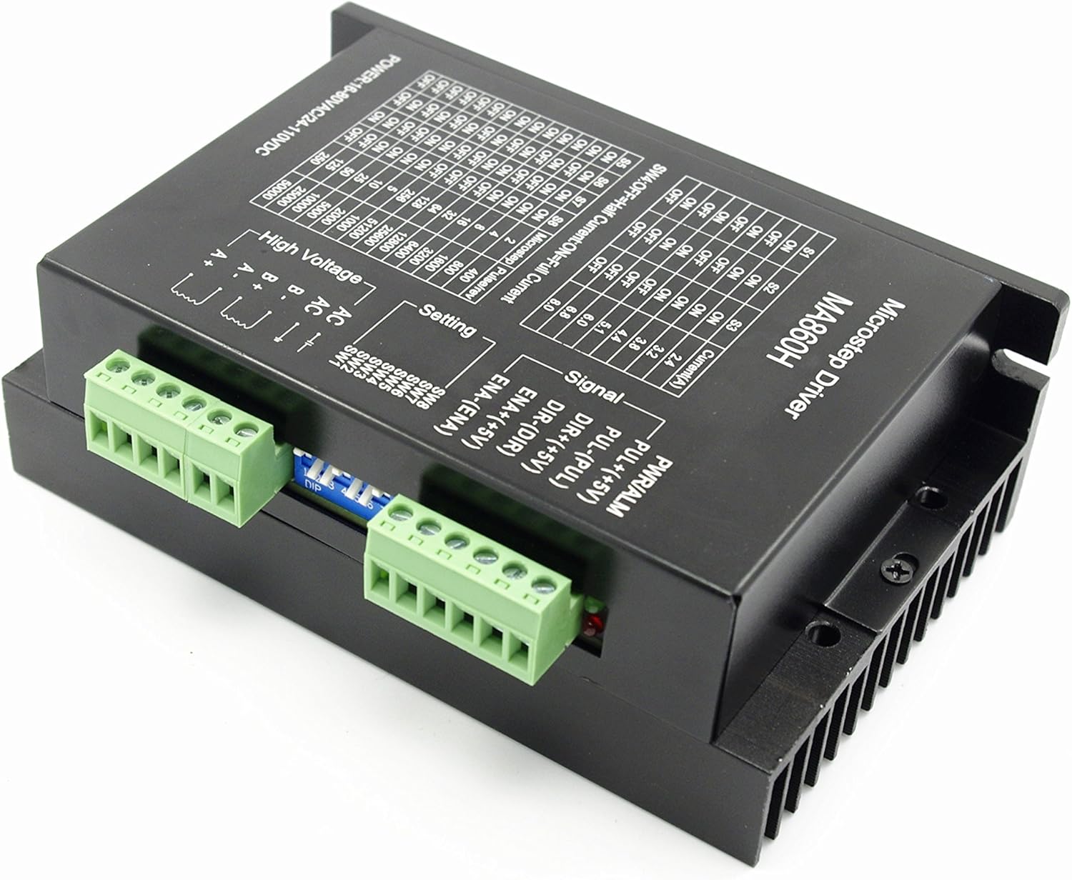 Creative Product SMAKN MA860H Upgraded Version 256 Segments 8A DC24-110V/AC16-80V 57/86/110（12NM） Stepper Motor Driver