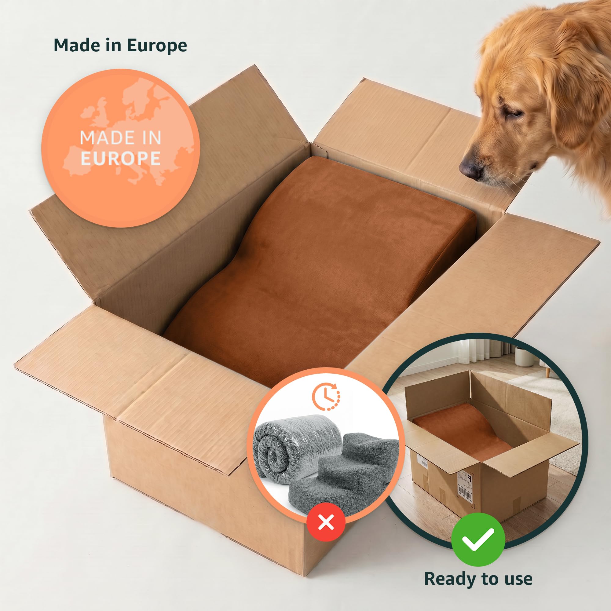 murando - Scala per Cani Piccoli e Medi, 2 Gradini, 30 cm, Scale per Cane