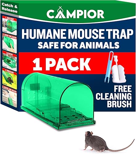 Trampa Humana para Ratones para Casa Grande, Trampas para Ratones Sin Matar para Interiores para el Hogar, Trampa para Ratas y Ratones de Captura y