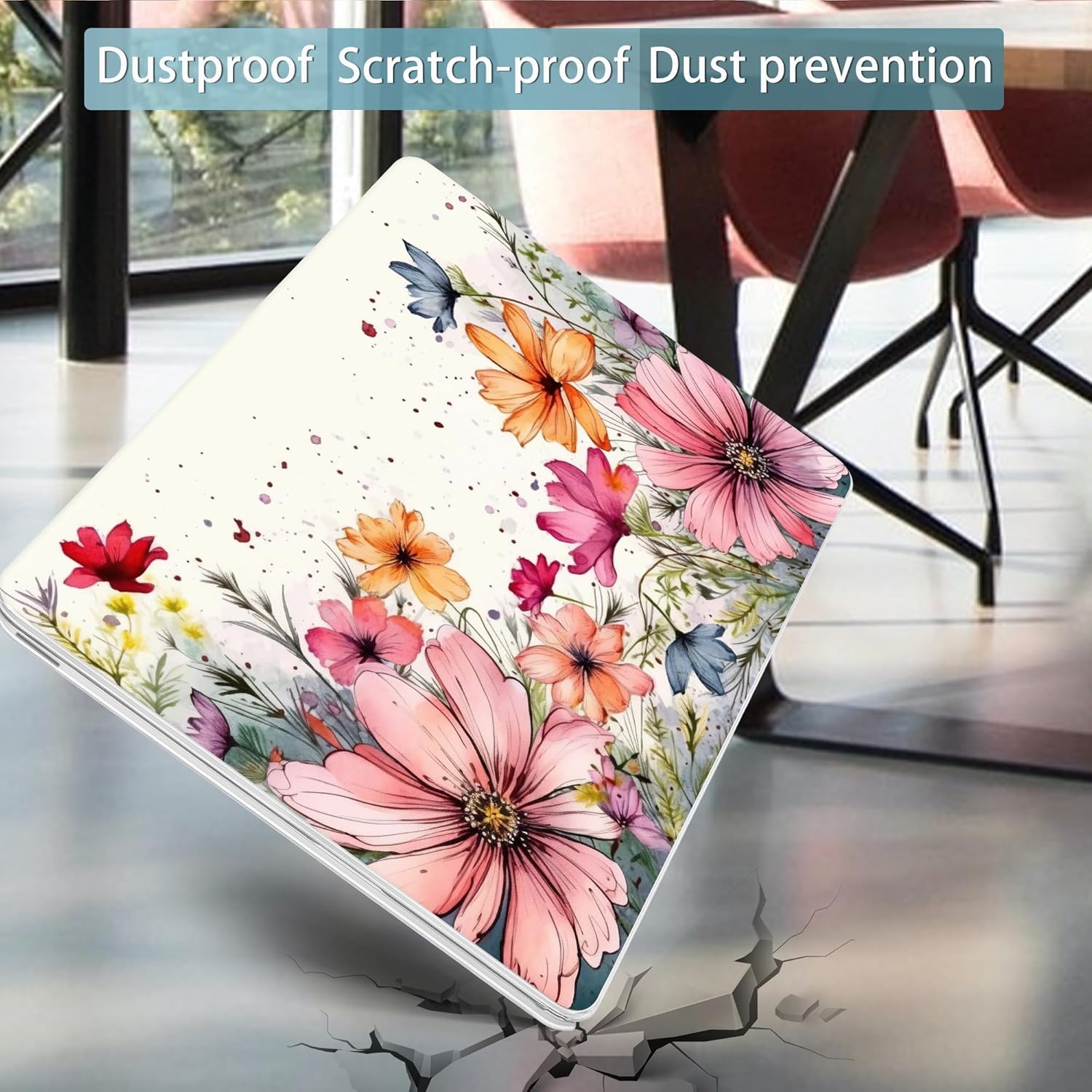 Mektron Case for 2026 MacBook Neo 13-inch A18 Pro chip A3404 Laptop Cover with 13-inch (Diagonal) Liquid Retina Display+ Keyboard Cover+ Screen Protector, Colorful Floral